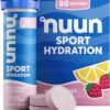 Nuun Sport Electrolyte Tablets - Dissolvable in Water, Strawberry Lemonade, 5 Essential Electrolytes for Hydration, 1g Sugar Drink Mix, Vegan, Non-GMO, 8 Pack (80 Total Servings)