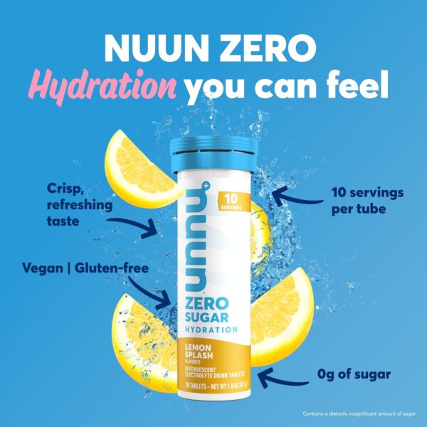 81DSLkQdBIL._AC_SL1500_.jpg Nuun Zero Sugar Hydration Electrolyte Tablets - Sodium, Potassium, Chloride, Calcium, Magnesium, Light & Delicious Fruit Flavors, No Sugar, Gluten Free, Vegan, Mixed Citrus 4 Pack (40 Servings Total)