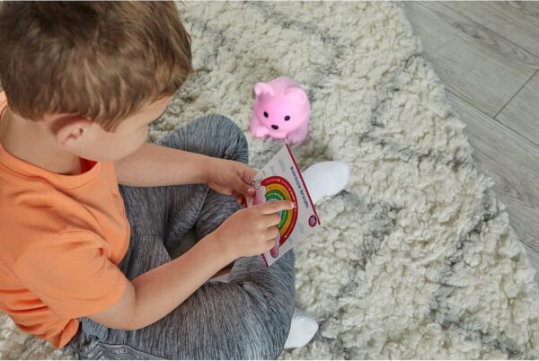 hand2mind Luna The Calming Kitty, Breathing Light, Guided Meditation for Kids, Mindfulness for Kids, Anxiety Relief Items, Calm Down Corner Supplies, Calming Toys for Kids, Social Emotional Learning