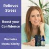 Calming Roll On Essential Oil Blend Anti Stress Roller Lavender Bergamot Holy Basil Destress Relief Gifts for Women Perfect Stocking Stuffers NEW MIUZ