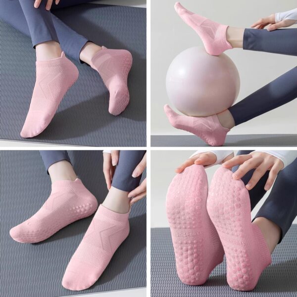 7 Pairs Pilates Socks with Grips for Women- Grip Socks Yoga Socks for Yoga,Pilates, Ballet & Barre,Non Slip,Ideal gifts