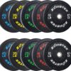 Bumper Plate Olympic Weight Plate High Bounce Bumper Weight Plate with Steel Insert Strength Training Weight Lifting Plate