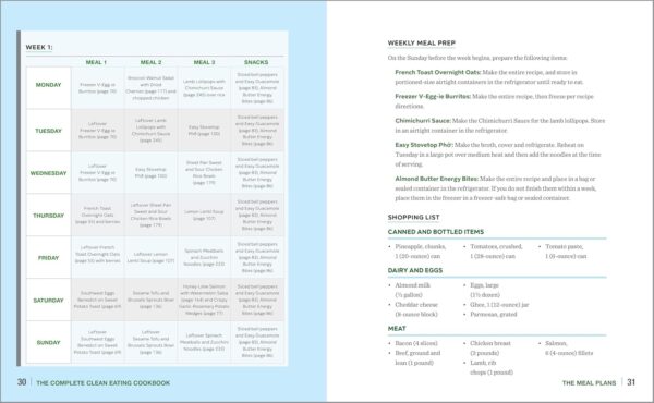 The Complete Clean Eating Cookbook: 200 Fresh Recipes and 3 Easy Meal Plans for a Healthy Diet