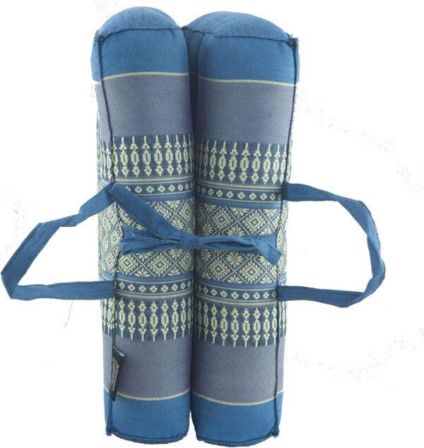 Foldable Cushion - Organic Kapok Filling, use Folded and Unfolded for Meditation, Soft Yoga Prop, Portable Cushion