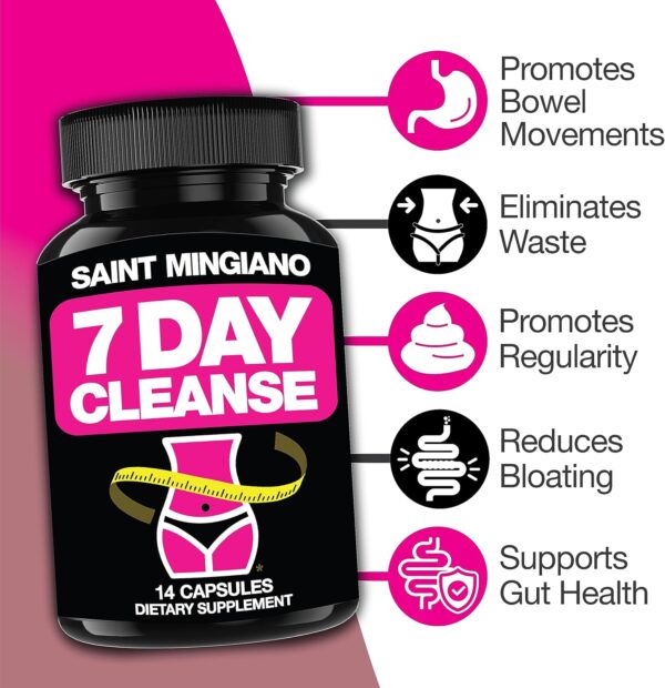 7 Day Cleanse Program | Colon Detox with Natural Laxative for Constipation & Bloating | Extra-Strength Senna Leaf Supplements | Strong for Some People.