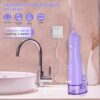 TOVENDOR Electric Water Flosser, Cordless Rechargeable Dental Oral Irrigator IPX7 Waterproof 300ML Travel Water Teeth Cleaner with 5 Tips for Braces Care Teeth Gums Cleaning, Home Office Daily Use
