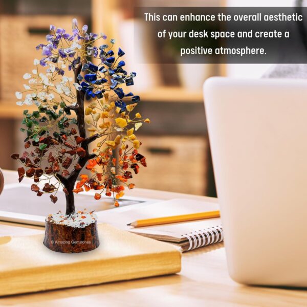 Chakra Tree Crystals and Healing Stones Birthday Gifts for Women - Crystal Tree of Life Home Decor Stocking Stuffers, Valentines Day Gifts, Meditation Gift for Mom Dad, Unique Birthday Gifts for Men