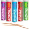Xero Picks Energy Infused Flavored Toothpicks with Caffeine, B12 and B6 (Variety Pack, 20 Count (Pack of 5))