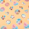 ZOIIWA 48Pcs Breath Calm Anxiety Sensory Stickers Reusable Tactile Textured Mindfulness Sticker Fidget Silent Adhesive Sensory Strips for School Office Adults Teen Kid Tension Student Classroom Supply