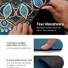 Round Meditation Pilates Yoga Mat Luxury Suede Large Yoga Mat Natural Rubber Non-Slip Base is ery Suitable for Meditation, Stretching, Yoga Environmental Protection, Fitness Exercise, Home and Outdoor. 140CM Diameter