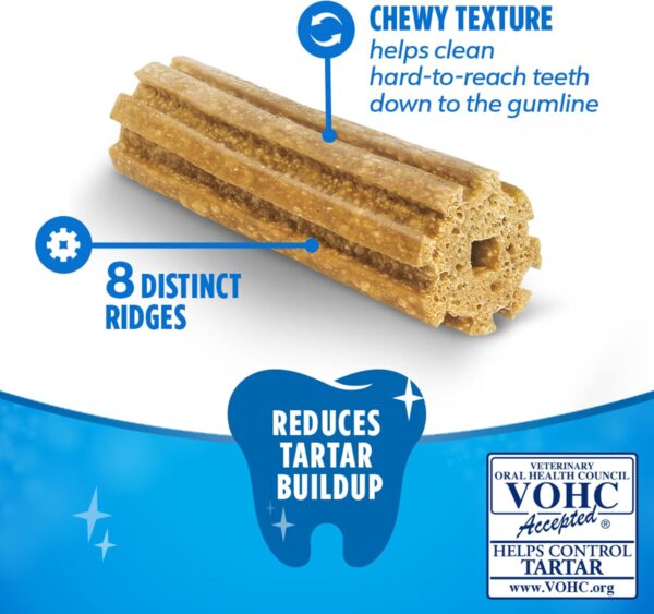 DentaLife Daily Oral Care Dog Treats for Large Dogs 40 plus lbs., Chewy Dental Treat to Freshen Breath and Fight Tartar, Chicken Flavor, 36 oz., 30 Chews - 30 ct. Pouch