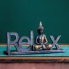 Buddha Statue Buddah Buda - Buddah Statue for Home Decoration,Laughing Buddha Statue for Yoga feng Shui Meditation Spiritual Room Decor,Buddha Decor Indoor, Relax Budha Zen Decor