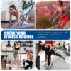 Resistance Bands, Exercise Bands, Physical Therapy Bands for Strength Training, Yoga, Pilates, Stretching, Stretch Elastic Band with Different Strengths, Workout Bands for Home Gym