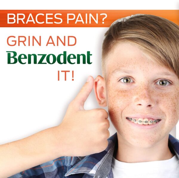 Benzodent Dental Pain Relieving Cream Topical Anesthetic, No Artificial Color & Flavors