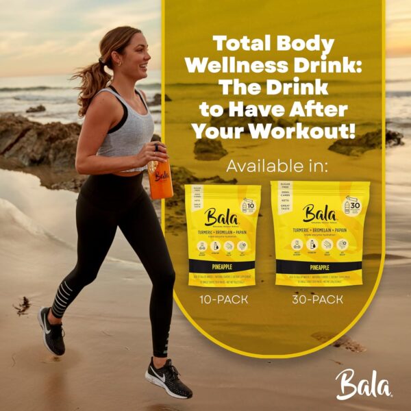 BALA Enzyme Hydration & Sugar-Free Electrolyte Drink Mix Powder - may contributes to overall wellness - Pineapple 0.25oz (10 Count)