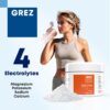 GREZ ELEC-Vital Electrolytes Powder No Sugar - Hydration Powder, Keto Electrolytes No Sugar - Complete Mineral Support, Sodium, Potassium, Magnesium, Zinc - 60 Servings