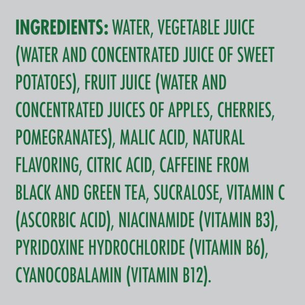 V8 +SPARKLING ENERGY Black Cherry Energy Drink, Made with Real Vegetable and Fruit Juices, 11.5 FL OZ Can 4 Count (Pack of 6)