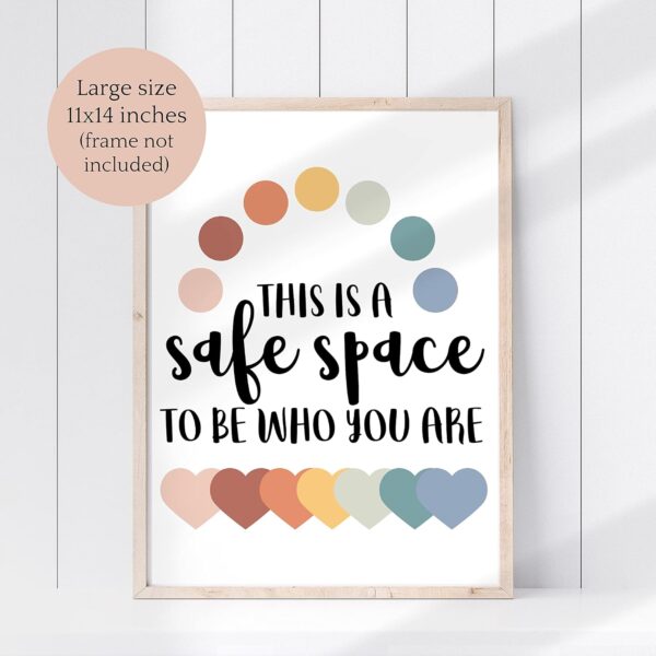 EmotionsOmega 8 Large Psychology Posters Therapy Office Decor School Counselor or Psychologist Wall Art Prints Positive Quotes Mindfulness Mental Health Bundle for Classroom Home Unframed 11x14 inch