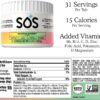 SOS Hydration Electrolyte Powder, Rainbow Sherbert Flavor, 31 Servings – Low-Calorie, Zero Sugar, Rapid Rehydration, Made in USA, Keto & Vegan Friendly