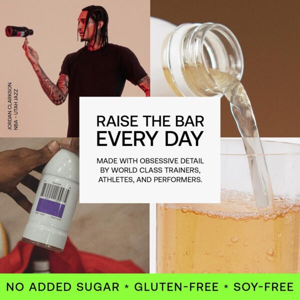 Barcode Premium Sports Hydration Drink - No Added Sugars, Lemon Lime, 12 Pack - No Added Sugar - Plant-Based Beverage - Adaptogen Drink for Immunity & Performance - Ashwagandha & Magnesium