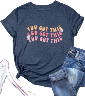 You Got This Shirt Women Teacher Graphic Testing Tshirts Funny Back to School Encouraging Short Sleeve Tees Tops