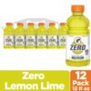 Gatorade G Zero Sports Drink, Lemon Lime, 12 Fl Oz (Pack of 12)
