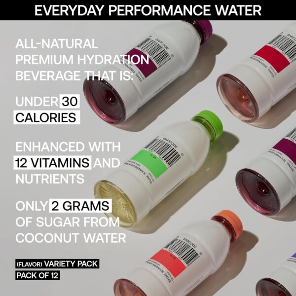 Barcode Sports Drink with Electrolytes, Variety Pack (12 Pack) - Premium Hydration, No Added Sugar - Adaptogen-Powered Plant-Based Beverage - 12 Vitamins & Minerals for Immunity & Performance