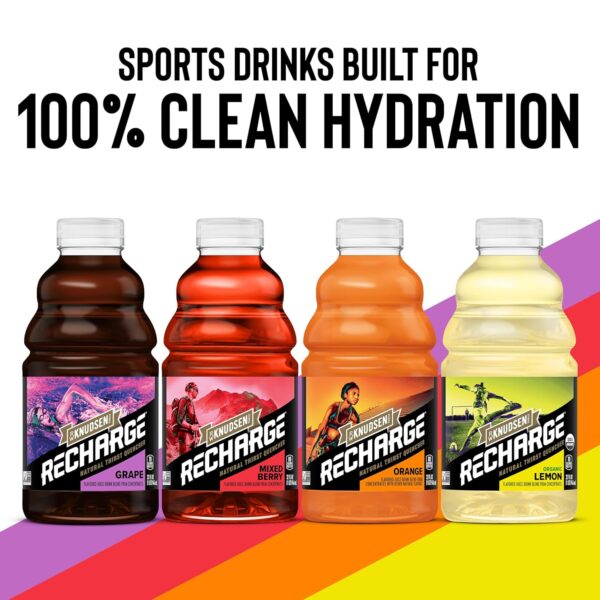 R.W. Knudsen Recharge Mixed Berry Sports Drink with Electrolytes, 32 fl oz (Pack of 6)