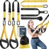 81FxihUAQbL._AC_SL1500_.jpg Home Resistance Training Kit, Extension Strap Door Anchors,Powerlifting Strength Workout Straps Full Body Complete Home Gym Body Core Exercise