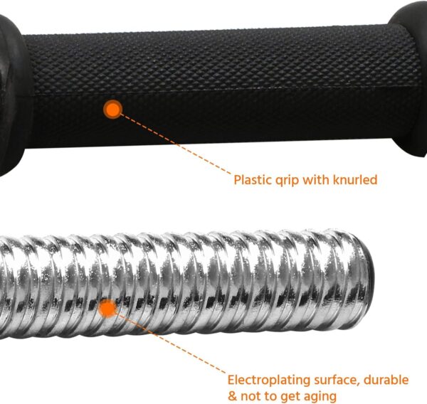 Yaheetech Adjustable Dumbbells Weight Set Dumbbell Weights Exercise & Fitness Equipment w/ 4 Spinlock Collars for Women & Men Home Gym Strength Training