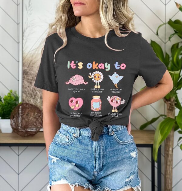 Mental Health Matters Shirt Women It's Okay to Make Some Mistakes T-Shirt Special Education Teacher Tee Tops
