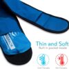 AllSett Health Face Ice Pack Wrap for Pain Relief of Mouth, Oral and Facial Surgery - 4 Reusable Hot and Cold Gel Packs