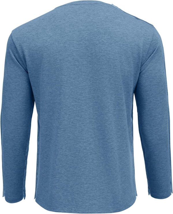 Deyeek Micro Fleece Post Shoulder Surgery Recovery Shirts For Men Chemo Port Access Shirt Snap Full Tear Away Long Sleeve