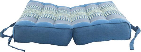 Foldable Cushion - Organic Kapok Filling, use Folded and Unfolded for Meditation, Soft Yoga Prop, Portable Cushion