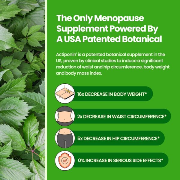 VoomVaya MenoSlim Advanced Menopause Weight Loss for Women - Menopause & Perimenopause Supplements for Women - Estrogen Supplement & Menopause Relief for Hot Flashes, Bloating, Energy - 60 Capsules
