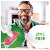 Super Poligrip Zinc Free Denture and Partials Adhesive Cream, 2.4 ounce (Pack of 4)