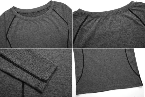 NELEUS Women's 3 Pack Compression Shirts Long Sleeve Yoga Athletic Running T Shirt