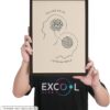 EXCOOL CLUB Therapy Office Decor Mental Health Posters - 12x16 Counseling Wall Art for Therapist Office Decor, Boho Talking Helps Poster for School Counselors Supplies, Psychology Decor (UNFRAMED)