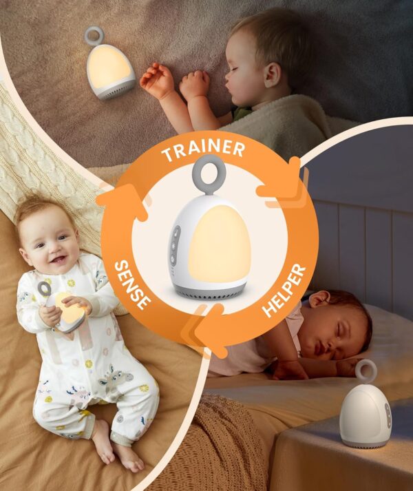 Dreamegg White Noise Machine, Sound Therapy with Night Light & White Noise, Sleep Aid for Anxiety Stress Relief, Meditation Relaxing Gifts for Kids Adults