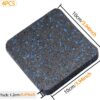Treadmill Mat Pads, Exercise Equipment Mat with High Density Rubber for Protect Floors 3.94" x 3.94" x 0.5" (4 PCS) Black