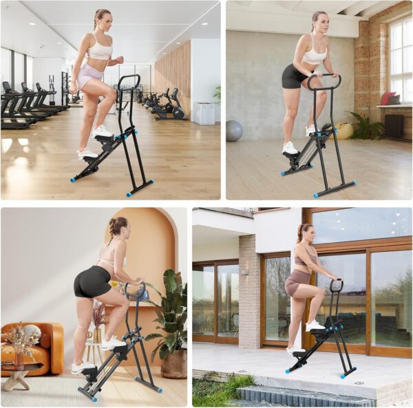 81H0KgoODBL._AC_SL1500_.jpg Stair Stepper for Home,Folding Cardio Stair Climber for Full Body Workout,Vertical Climber Exercise Machine with Adjustable Handlebar,300LBS Capacity