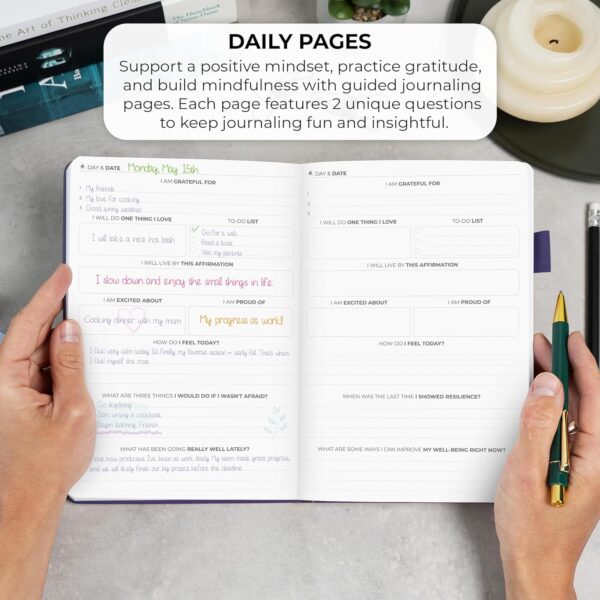 Clever Fox Self-love Journal – Guided Self-Discovery Log for Self-care, Reflection & Self-help, Mental Health, Gratitude & Mindfulness (Purple)