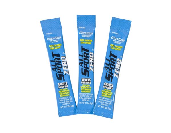 All Sport Powder Hydration Sticks | Zero Calorie | Performance Electrolyte Drink Mix | Sugar Free | 2x Potassium | Blue Raz Ice | 3 grams (50 Count)