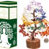 Seven Chakra Crystal Tree Birthday Gifts for Women, Crystal Tree of Life Sister Birthday Gifts Home Decor Birthday Gifts for Mom Positive Energy New Home House Warming Gifts for Women