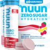 Nuun Zero Sugar Hydration Electrolyte Tablets - Magnesium, Calcium, Potassium, Chloride & Sodium, Light & Delicious Fruit Flavors, No Sugar, Gluten Free, Vegan, Mixed Berry 4 Pack (40 Servings Total)
