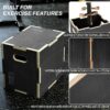 3 in 1 Non-Slip Wooden Plyo Box Plyometric Box Jumping Exercise, Multiple Sizes