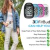 3DFitBud Simple Step Counter Walking 3D Pedometer from 3DActive with Clip & Lanyard - A420S
