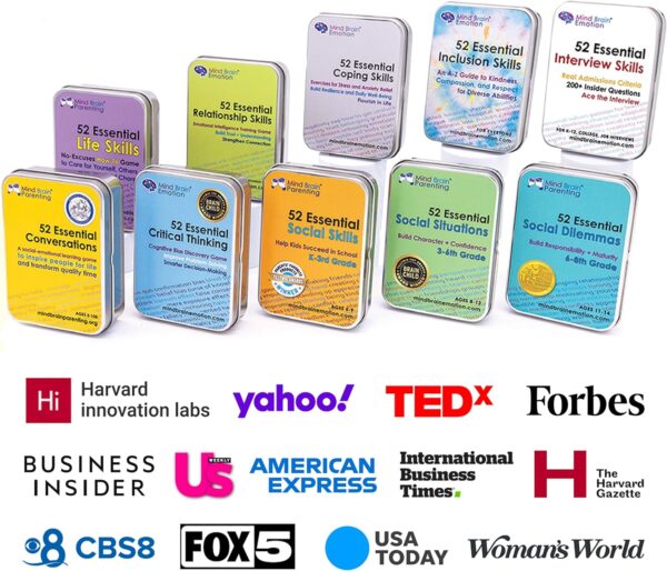 52 Essential Social Dilemmas: Skills for Kids & Teens to Thrive in Middle School - Conversation Cards Created by Teachers & Counselors for Family, Classroom, Counseling, Therapy Game (6-8 Grade)