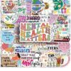 100Pcs Mental Health Stickers Mental Health Matters Awareness Vinyl Laptops Decals Kids Teens Adults Gifts Therapist Water Bottles Bumper Helmet Book Decorative Doctor Reward Stickers