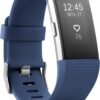 Fitbit Charge 2 Heart Rate + Fitness Wristband, Blue, Large (US Version), 1 Count